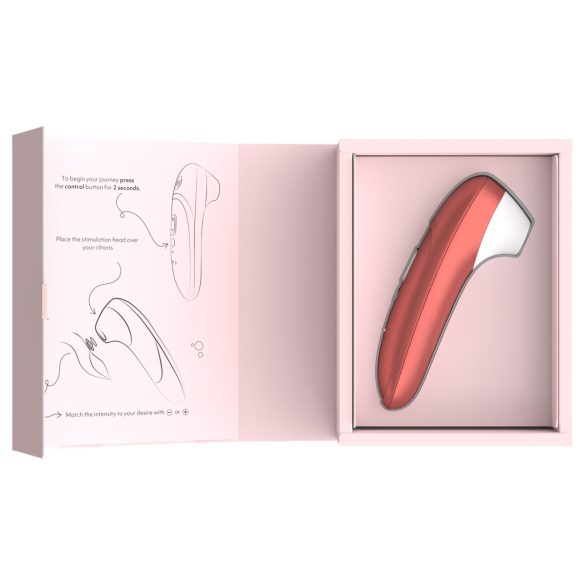 Womanizer Pro - stimulator klitorisa na zračne valove (crveni)