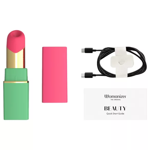 Womanizer Beauty - stimulator klitorisa s valovima zraka u obliku ruža (zeleni)