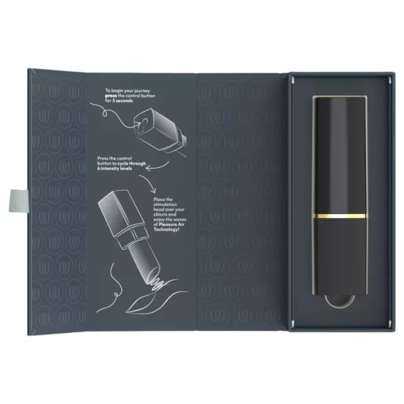 Womanizer Beauty - stimulator klitorisa s valovima zraka u obliku ruža (crni)