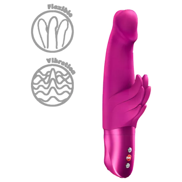 Fun Factory Wicked Angel - vibrator s nastavkom za klitoris (ružičasti)