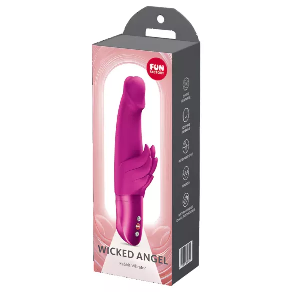 Fun Factory Wicked Angel - vibrator s nastavkom za klitoris (ružičasti)