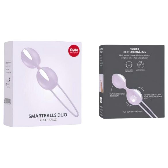 Fun Factory Smartballs Duo – gejša kuglice s unutarnjom kuglicom (ljubičaste)
