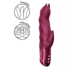   Fun Factory Darling Devil - vibrator s nastavkom za klitoris (crveni)