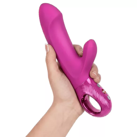 Fun Factory Bi Stronic Embrace - potiskujući vibrator s rukom za klitoris (ružičasti)