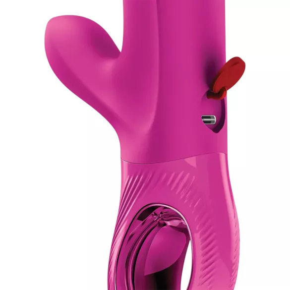 Fun Factory Bi Stronic Embrace - potiskujući vibrator s rukom za klitoris (ružičasti)