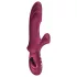 Fun Factory Bi Stronic Curve - potiskujući vibrator s klitoralnim nastavkom (crveni)