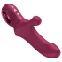 Fun Factory Bi Stronic Curve - potiskujući vibrator s klitoralnim nastavkom (crveni)