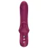 Fun Factory Bi Stronic Curve - potiskujući vibrator s klitoralnim nastavkom (crveni)