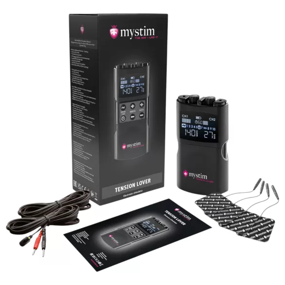 mystim Tension Lover 2 - elektro stimulacijski set - digitalni - crna