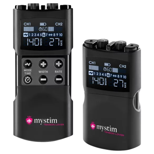 mystim Tension Lover 2 - elektro stimulacijski set - digitalni - crna
