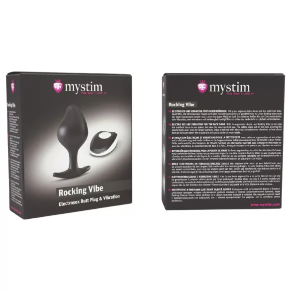 Mystim - elektro analni vibrator - crni