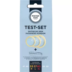   Mister Size Test-Set - probni paket kondoma s mjernom trakom (3 kom)