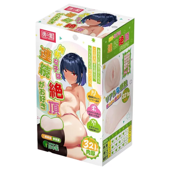 TAMASHII Continuous Orgasm - anime umjetna vagina masturbator (prirodna)