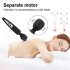 Mrow - punjivi, vodootporni masažer vibrator (crni)