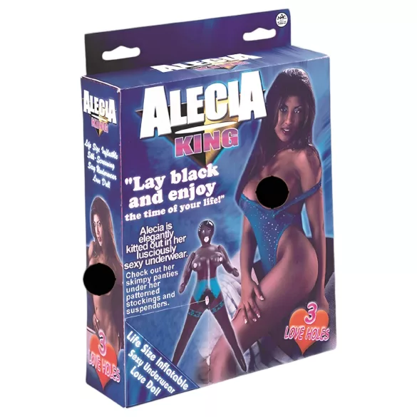 Alecia King - lutka na napuhavanje u prirodnoj veličini - smeđa