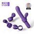 Magic Stick - vibrator s izmjenjivim nastavcima (ljubičasti)