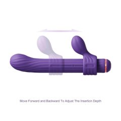   Magic Stick - vibrator s izmjenjivom klitorisnom rukom (ljubičasta)