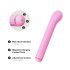 Magic Stick - vibrator s izmjenjivim nastavcima (pink)