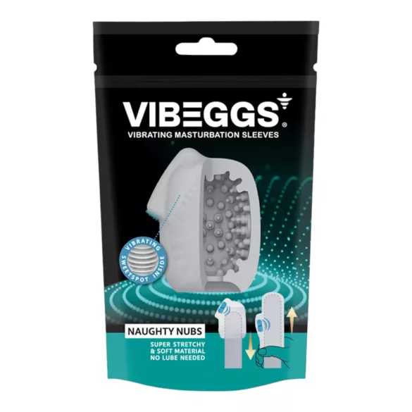 VIBEGGS - vibracijsko jaje masturbator - bijelo