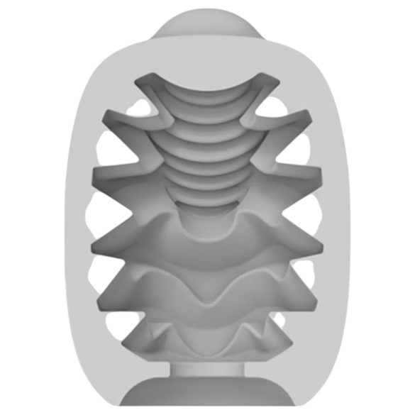 VIBEGGS Candy Curves - vibracijsko jaje masturbator (bijelo)