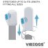 VIBEGGS Blow Misty - vibrirajuće jaje masturbator (bijelo)