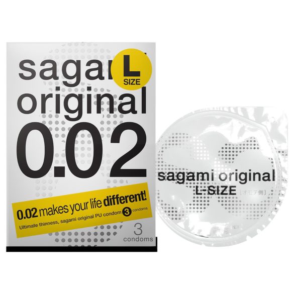 Sagami Original 0,02 L - kondom - 58mm (3 komada)