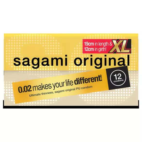 Sagami Original 0,02 XL - kondomi - 61mm - 12 komada