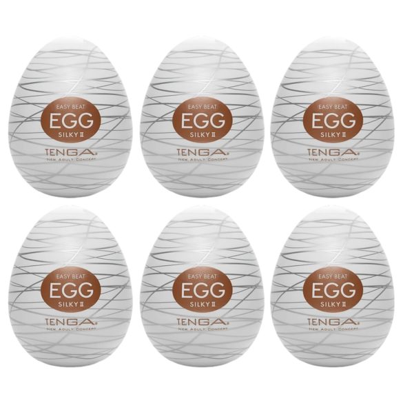 TENGA Egg Silky II - jajasta masturbacija (paket 6 kom)