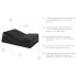 Liberator Wedge/Ramp - Set od 2 seksi jastuka (crni)