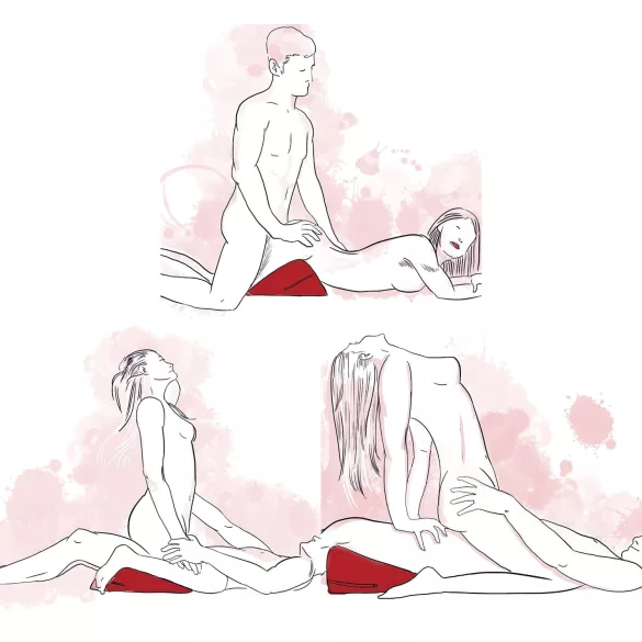 Liberator - jastuk za seks klinastog oblika - crna