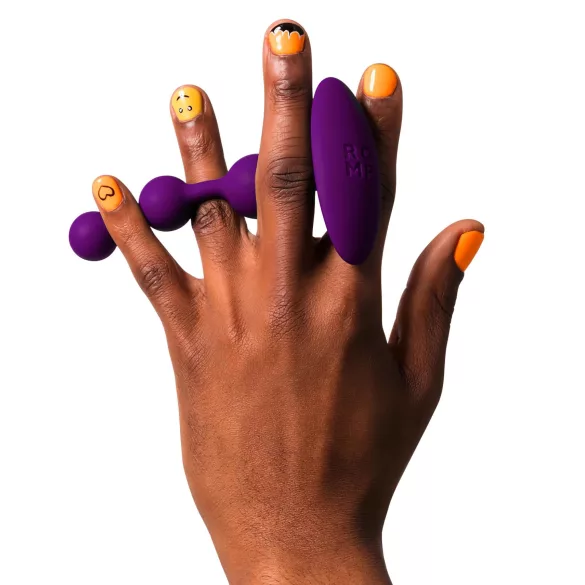 ROMP Amp - analni dildo s kuglicama - ljubičasti