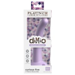 Dillio Curious Five - silikonski dildo (15cm) - ljubičast
