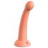 Dillio Tajni Istraživač - dildo s glavom (17cm) - narančasta