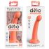 Dillio Tajni Istraživač - dildo s glavom (17cm) - narančasta