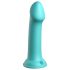 Dillio Veliki Heroj - dildo s vakum pomakom (17cm) - tirkizno