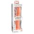 Dillio Divlje Stvar - rebrasti dildo (19cm) - narančasta