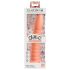 Dillio Divlje Stvar - rebrasti dildo (19cm) - narančasta