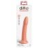 Dillio Divlje Stvar - rebrasti dildo (19cm) - narančasta
