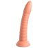 Dillio Divlje Stvar - rebrasti dildo (19cm) - narančasta