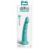 Dillio Slim Seven - stimulator s vakuumskom bazom (20cm) - tirkizna