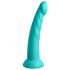 Dillio Slim Seven - stimulator s vakuumskom bazom (20cm) - tirkizna