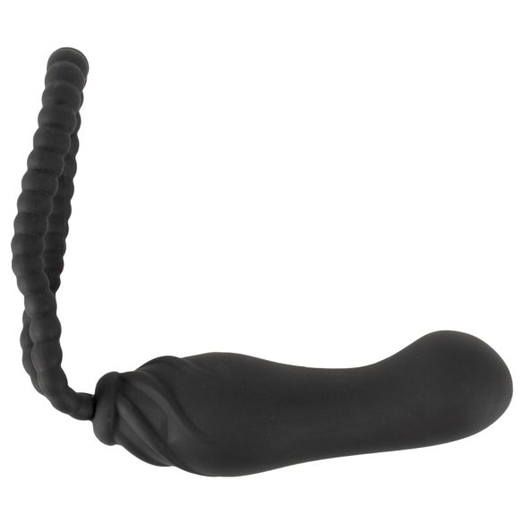 Black Velvet Savršen Pristajanje - crni strap-on dildo
