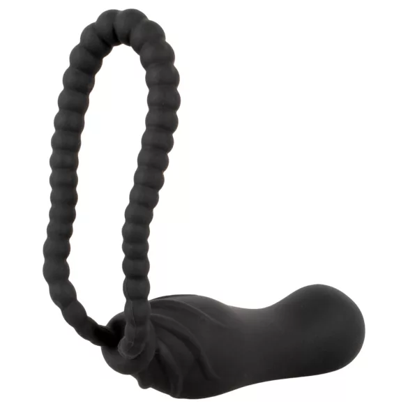 Black Velvets - strap-on dildo - prilagodljivo - silikon crni
