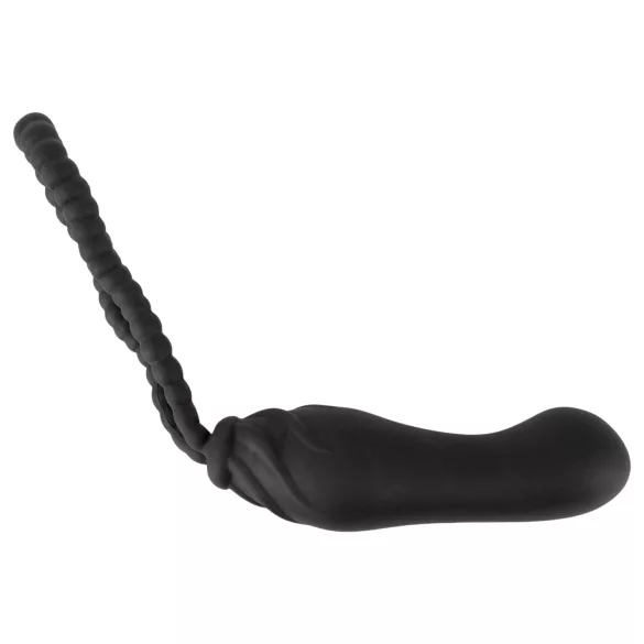 Black Velvets - strap-on dildo - prilagodljivo - silikon crni