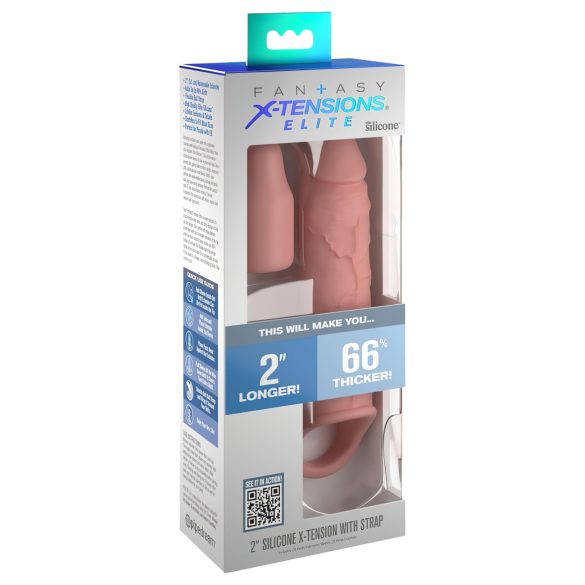 X-TENSION Elite 2 - prirodni prstenasti penis rukavac