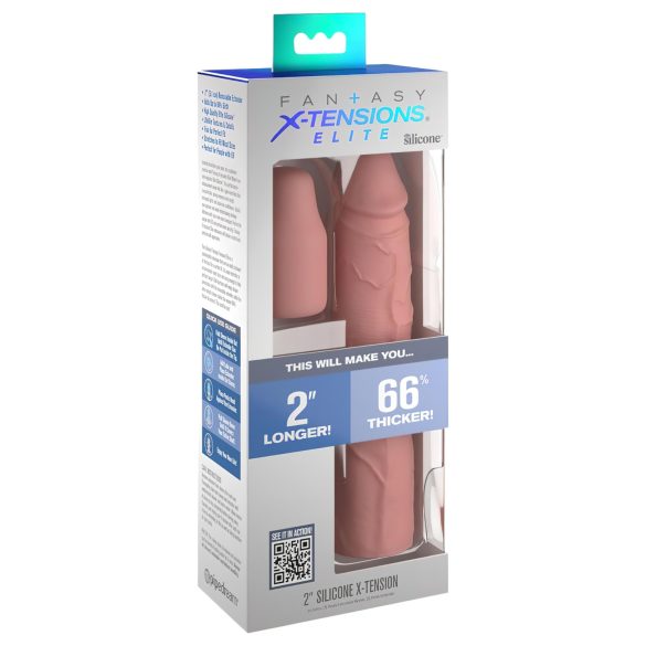 X-TENSION Elite 2 - Prilagodljivi ekstenzija za penis (natur)