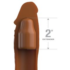   X-TENSION Elite 2 - omotač penisa izrezan na veličinu (smeđi)