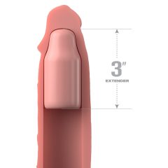   X-TENSION Elite 3 - omotač penisa izrezan na veličinu (prirodni)