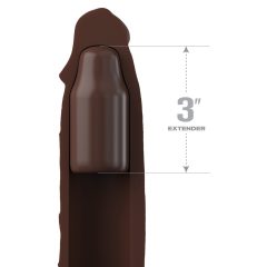   X-TENSION Elite 3 - omotač penisa izrezan na veličinu (smeđi)