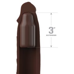 X-TENSION Elite 3 - ovojnica penisa sa skrotumom (smeđa)